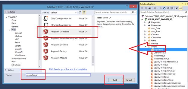 Select AngularController